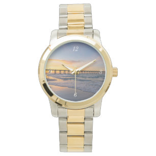Pensacola Pier Shoreline Sunrise Watch Armbandsur