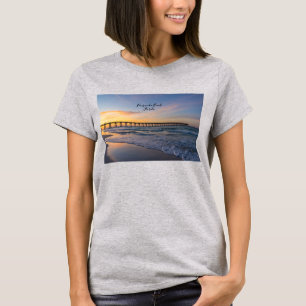 Pensacola Pier Strand Soluppgång T-Shirt