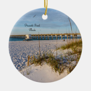 Pensacola Sand Dunes Pier-cirkel Ornament
