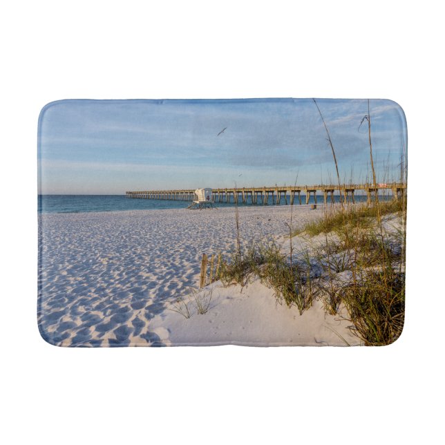 Pensacola Sand Dunes Pier God Bath Mats Badrumsmatta (Framsidan)