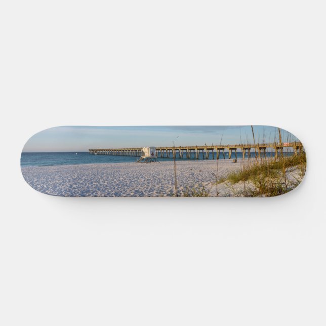 Pensacola Sand Dunes Pier God Skateboard (Horz)