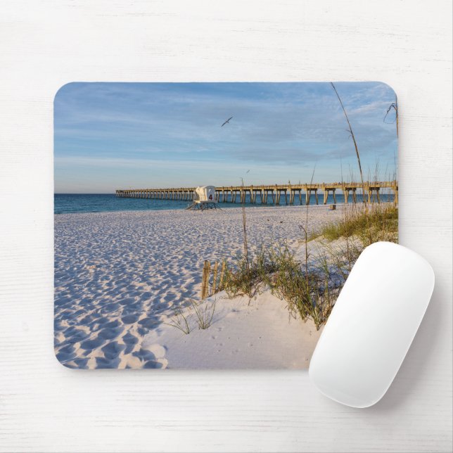 Pensacola Sand Dunes Pier MorgMousepad Musmatta (Med mus)