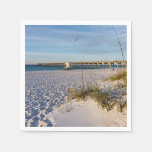 Pensacola Sand Dunes Pier Morgnapkins Pappersservett