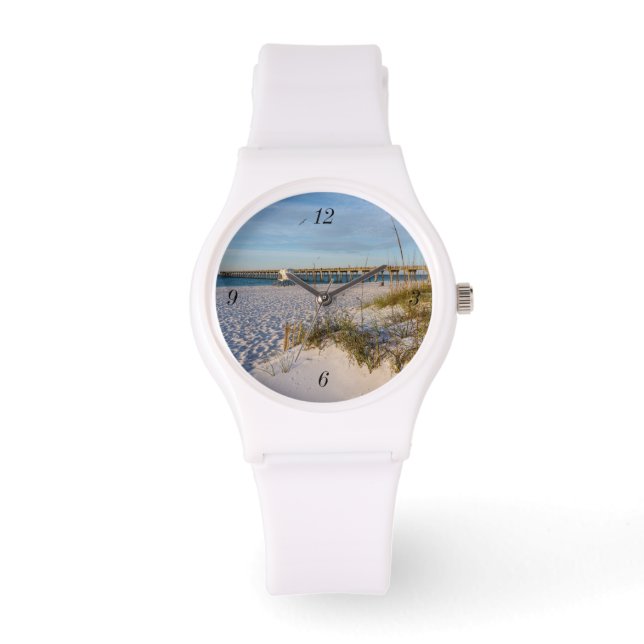 Pensacola Sand Dunes Pier Morgon Watch Armbandsur (Framsida)