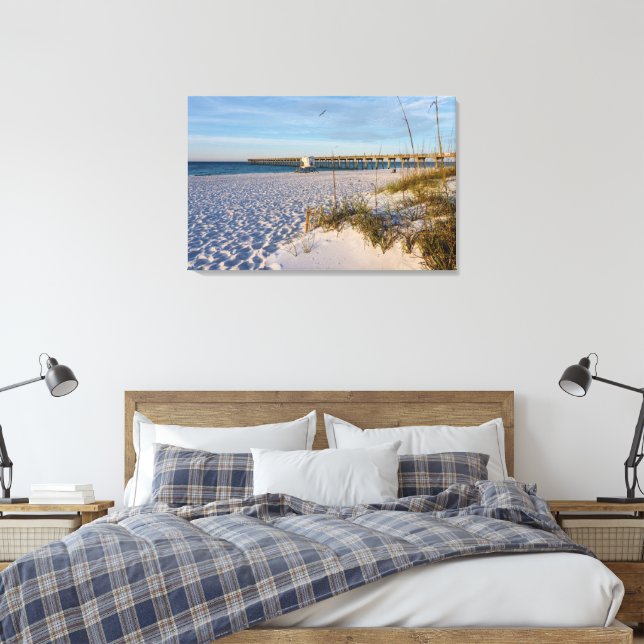 Pensacola Sanddynernas brygga Morgon Canvas (Insitu (sovrum))