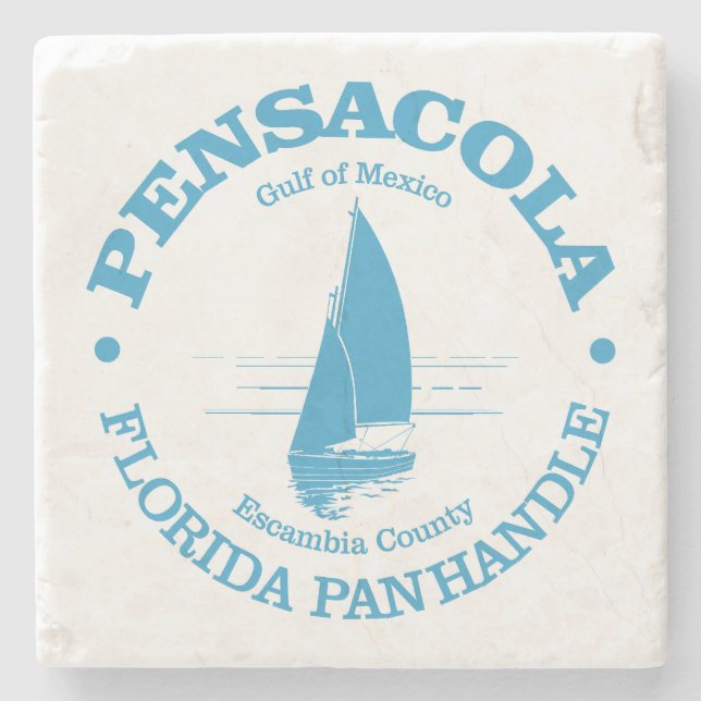 Pensacola (segelbåt) stenunderlägg (Framsidan)