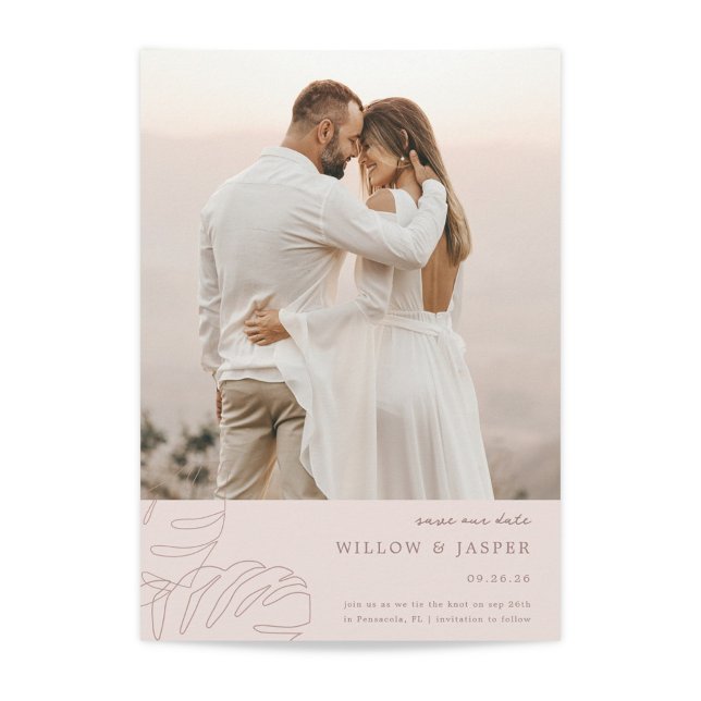 Pensacola - Spara datumkortet i form av ett platt  Spara Datumet (Skapare uppladdad)