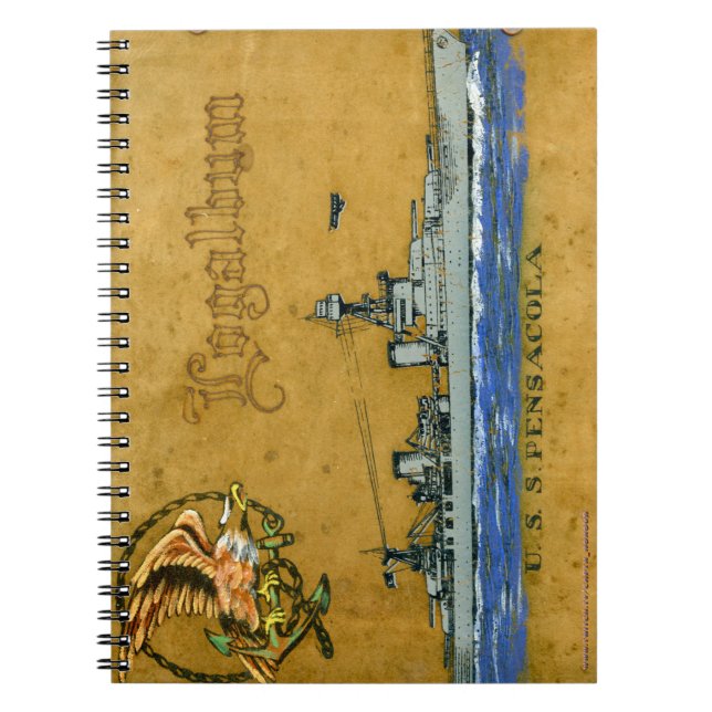Pensacola Spiral Note Bok Anteckningsbok (Framsidan)