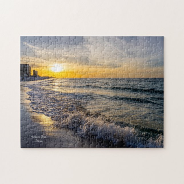 Pensacola Splash Vinkar Sunrise Puzzle Pussel (Horisontell)
