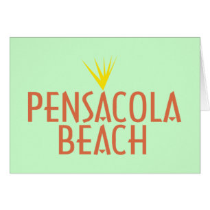 Pensacola strand hälsningskort