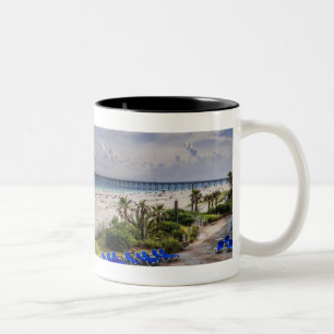 Pensacola strand Två-Tonad mugg