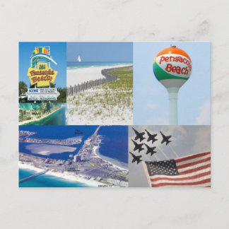 Pensacola strandflorida vykort