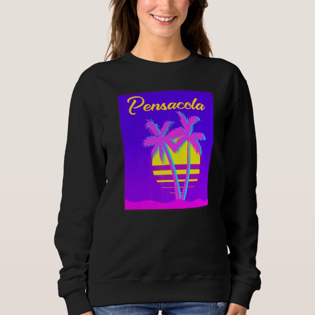 Pensacola Travel Summer Vacation Beach T Shirt (Framsida)