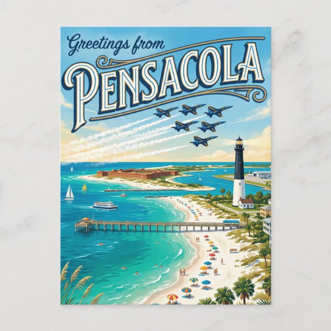 Pensacola USA Vykort (Framsida)