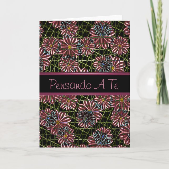 Pensando en Te, italienskt tänkande av dig card Kort (Framsida)