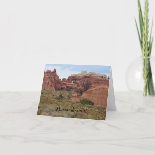 Pensando en ti-kort (som tänker på dig), spanska kort