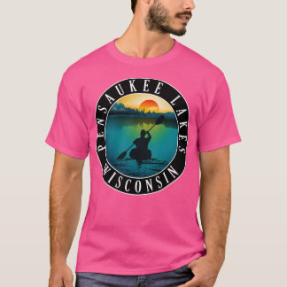 Pensaukee Sjöar Wisconsin Kayaking T Shirt