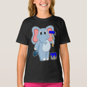 Pensel Färgpensel för elefant T Shirt