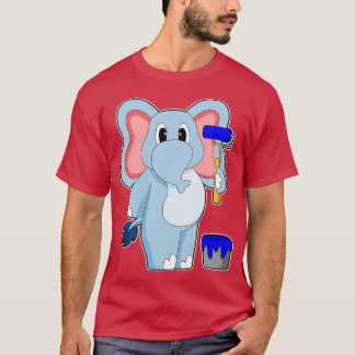 Pensel Färgpensel för elefant T Shirt