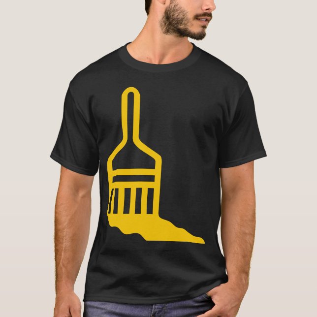 Pensel-ikon Tee Shirt (Framsida)