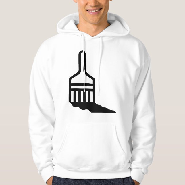 Penselbilderikon Sweatshirt Med Luva (Framsida)