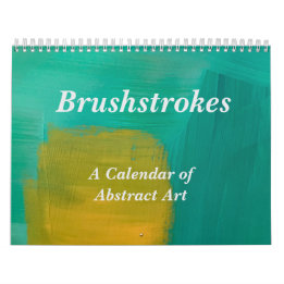 Penseldrag Abstrakt Konstkalender Kalender