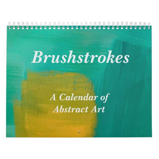 Penseldrag Abstrakt Konstkalender Kalender (Omslag)