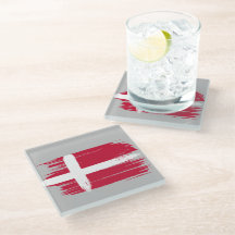 Penseldrag Danmark Flagga