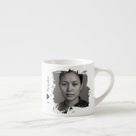 Penseldrag design för din bild och text espressomugg
