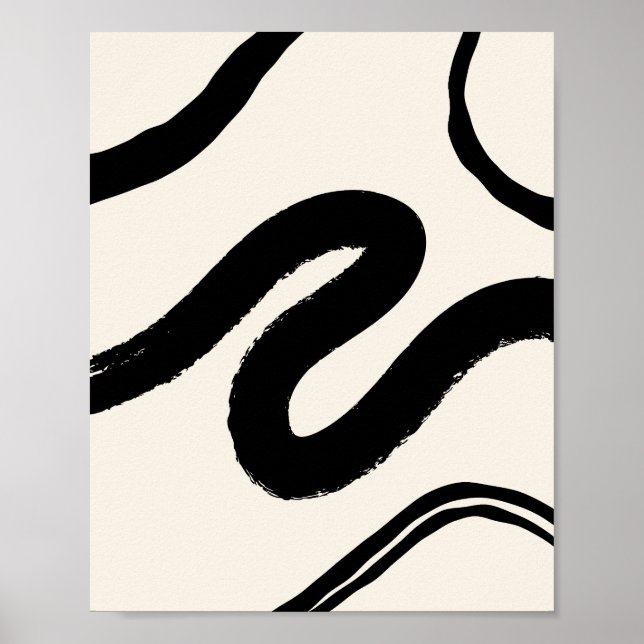 Penseldrag för abstrakt poster (Framsidan)