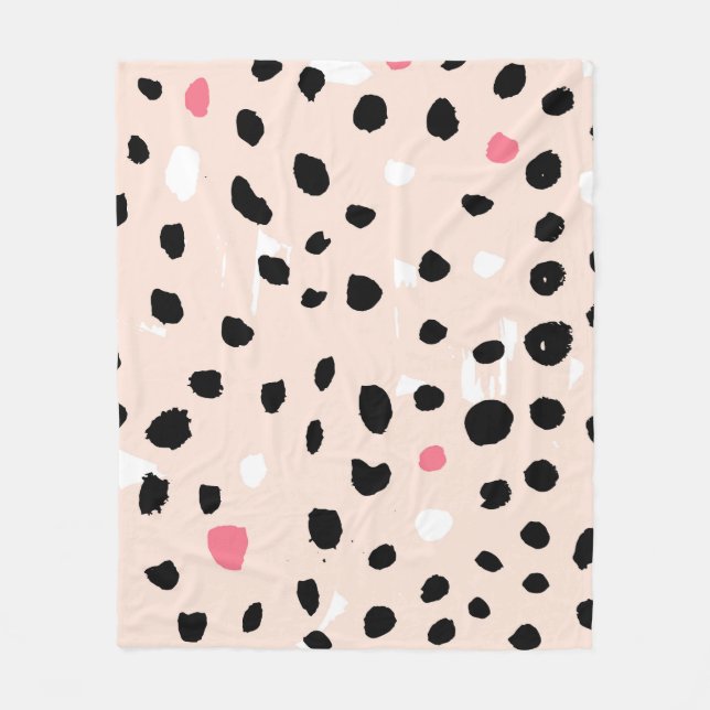 Penseldrag för bläck: Konstnärliga Struktur Fleecefilt (Framsidan)