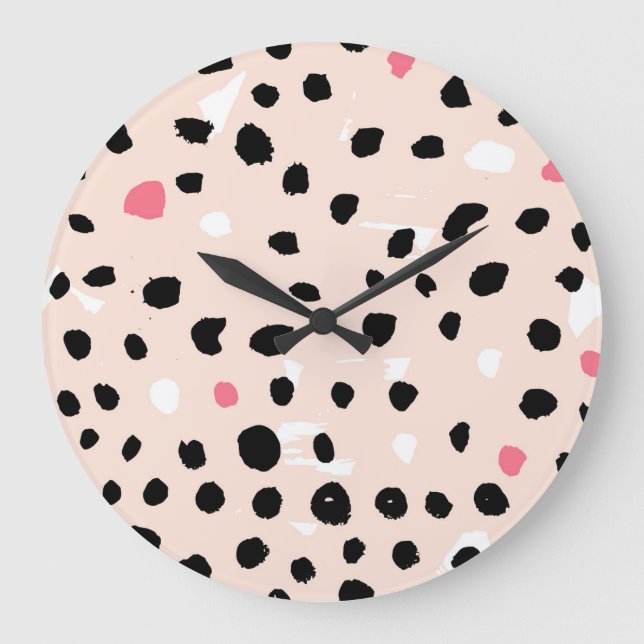 Penseldrag för bläck: Konstnärliga Struktur Stor Klocka (Framsida)