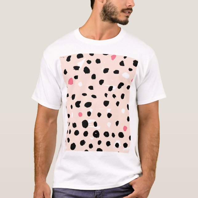 Penseldrag för bläck: Konstnärliga Struktur T Shirt (Framsida)