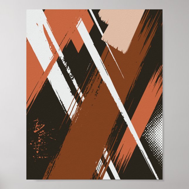 Penseldrag för dynamisk Abstrakt Poster (Framsidan)