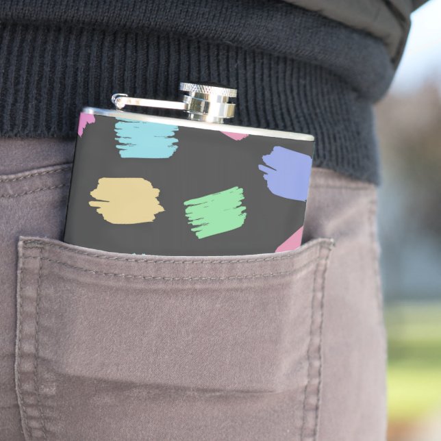 Penseldrag för målarpensel, färgfulla penseldrag fickplunta (In Situ)