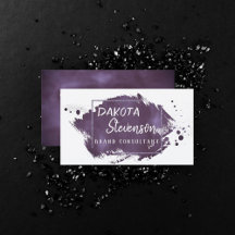 Penseldrag för plommon | Modern Lila Trendig Splat