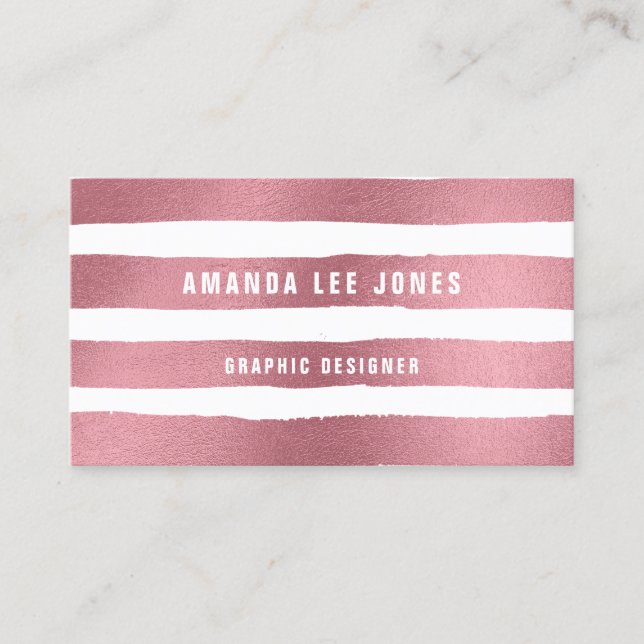 Penseldrag för ro Guld Visitkort (Framsida)