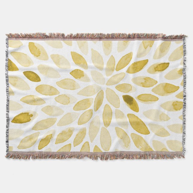 Penseldrag för vattenfärgsfärg, gult filt (Framsidan)