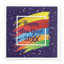 Penseldrag Gott nytt år 20xx Party