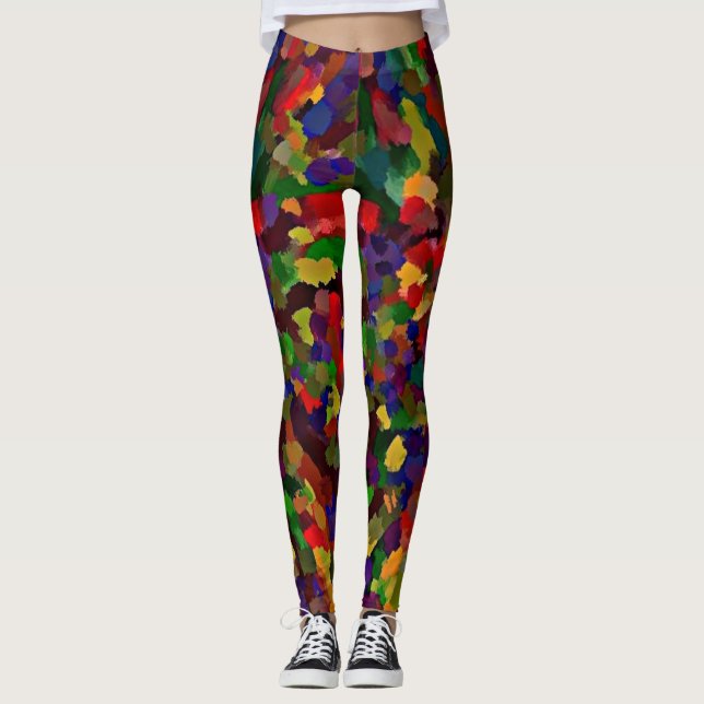 Penseldrag Leggings (Framsida)