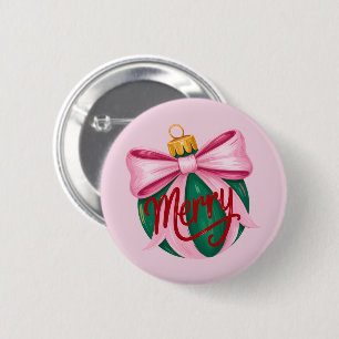 Penseldrag Ornament Snygg Jul Coquette Jul Knapp