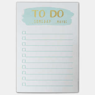 Penseldrag   Procrastinator's To Do List Post-it Block