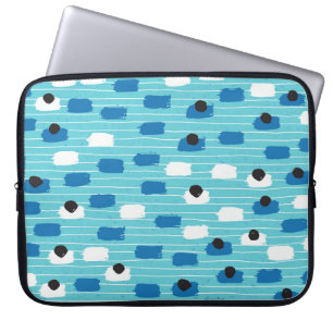 Penseldrag, sömlöst mönster, handritat. laptop fodral