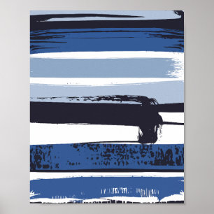 Penseldrag Streck Abstraktion Poster