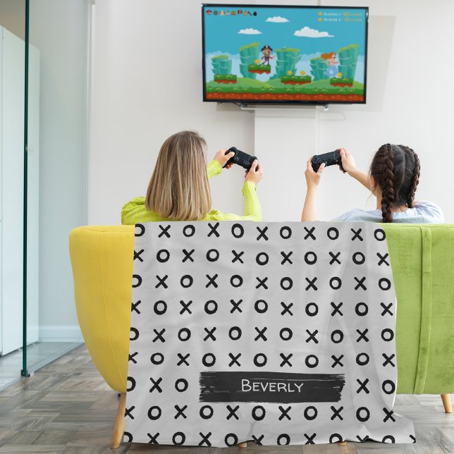 Penseldrag XOXO Fleecefilt (Skapare uppladdad)