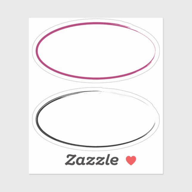 Penseldragsetikett Klistermärken (Ark)