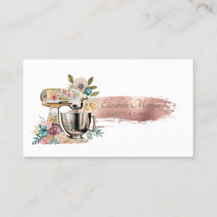 Penseldragspaj Floral Mixer Visitkort
