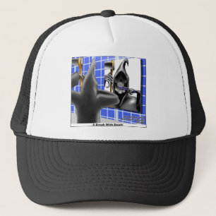 Penselera med dödsynka Halloween-Tecknad-gåvor Truckerkeps