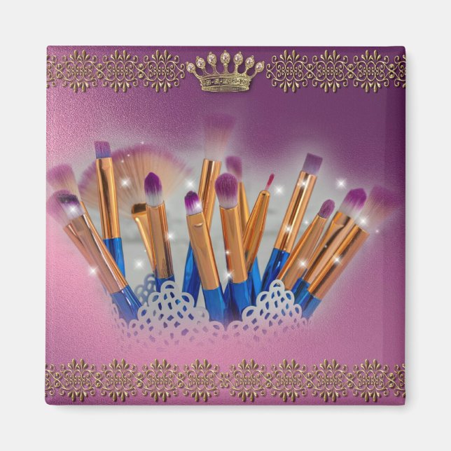 Penselglamor för kosmetikauppmakeup magnet (Framsidan)