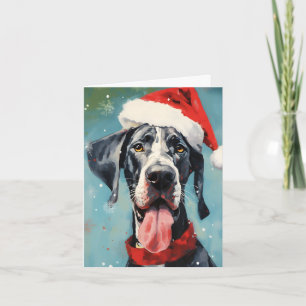 Penselmålning för great dane-julpenseln kort